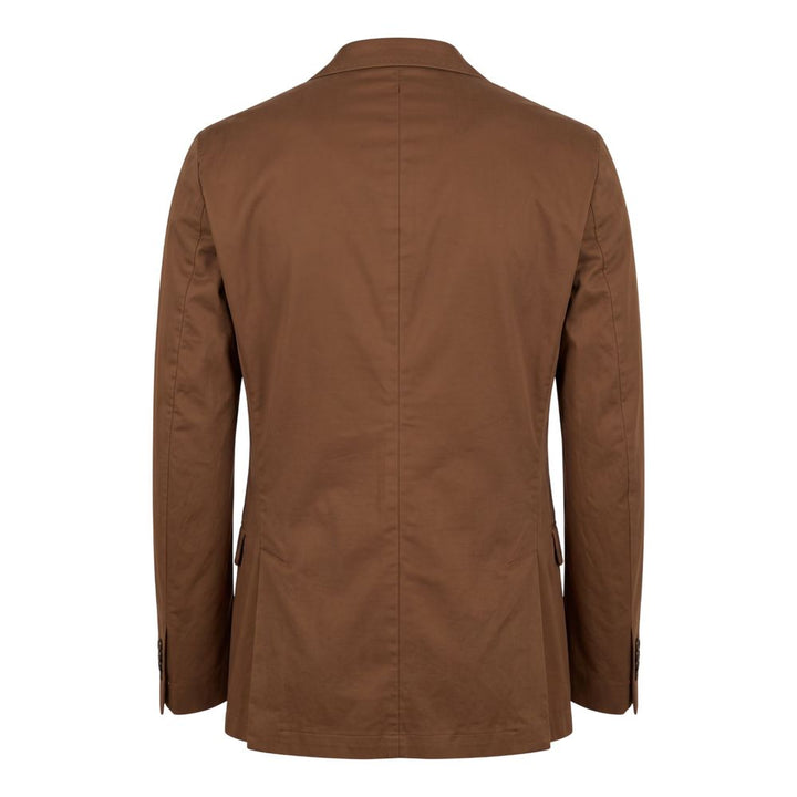 Roberto Pepe Luxury Brown Cotton Men's Jacket