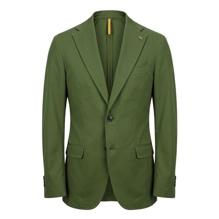 Roberto Pepe Luxury Green Cotton Men Jacket