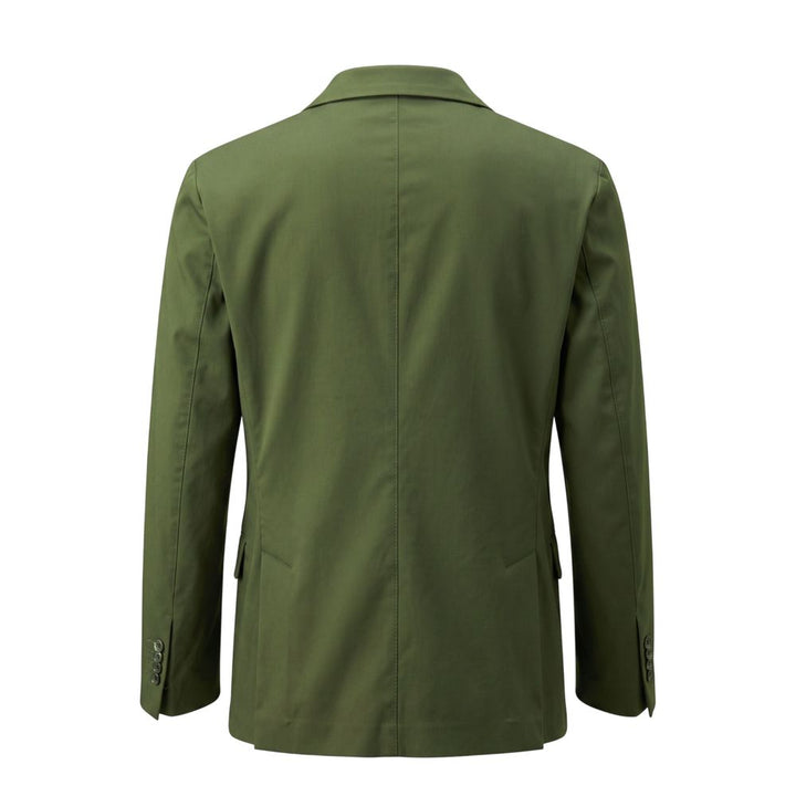 Roberto Pepe Luxury Green Cotton Men Jacket