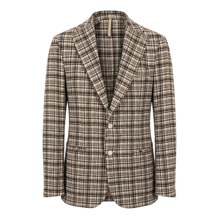 Roberto Pepe Luxury Brown Cotton Men Jacket