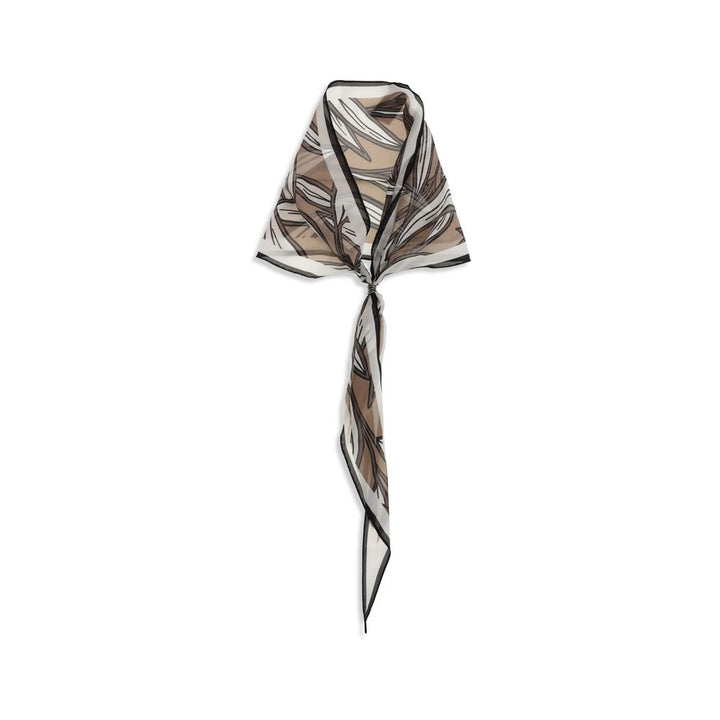 Brunello Cucinelli Beige Silk Foulard
