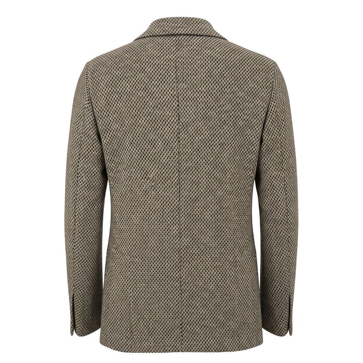 Roberto Pepe Luxury Beige Cotton Men Jacket