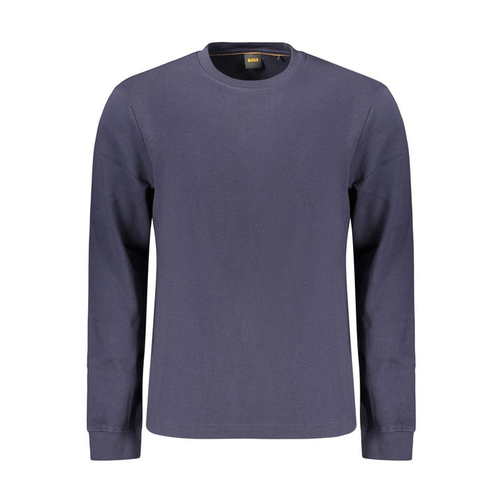 Hugo Boss Blue Cotton Mens Shirt