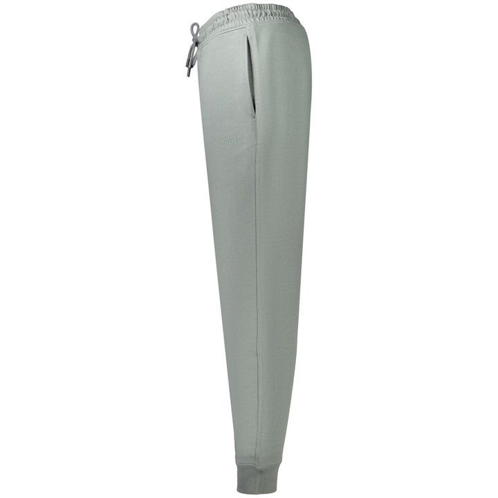 Hugo Boss Green Cotton Men's Trouser
