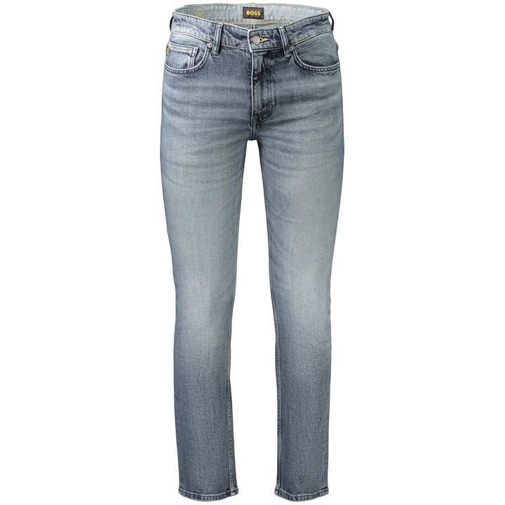 Hugo Boss Blue Cotton Men's Jeans