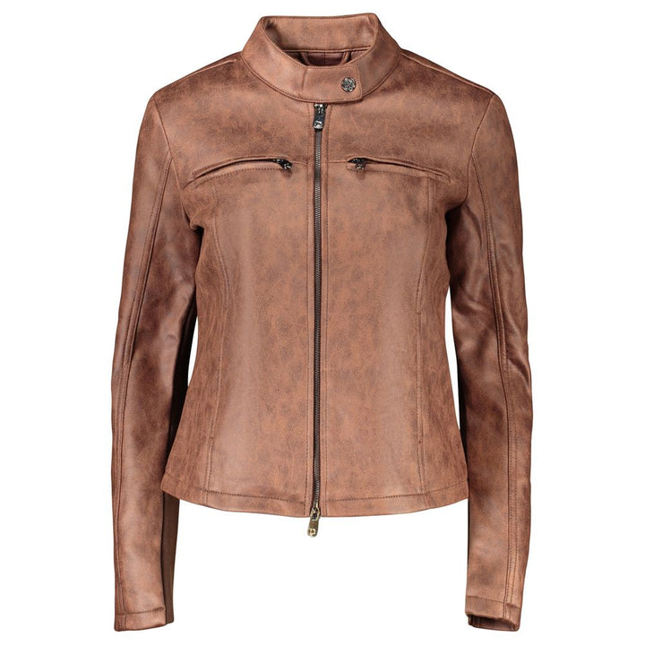 Desigual Brown Polyester Womens Jacket