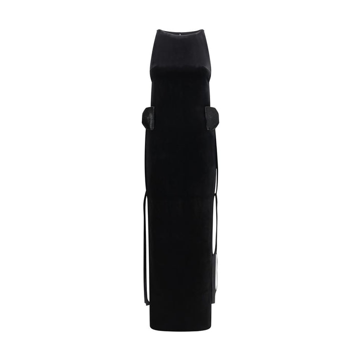 Self-Portrait Black Polyester Casual Dress