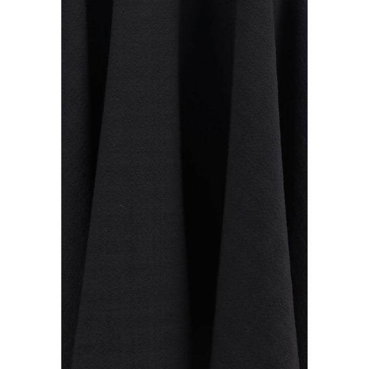 Lardini Black Wool Oves Aries Midi Skirt