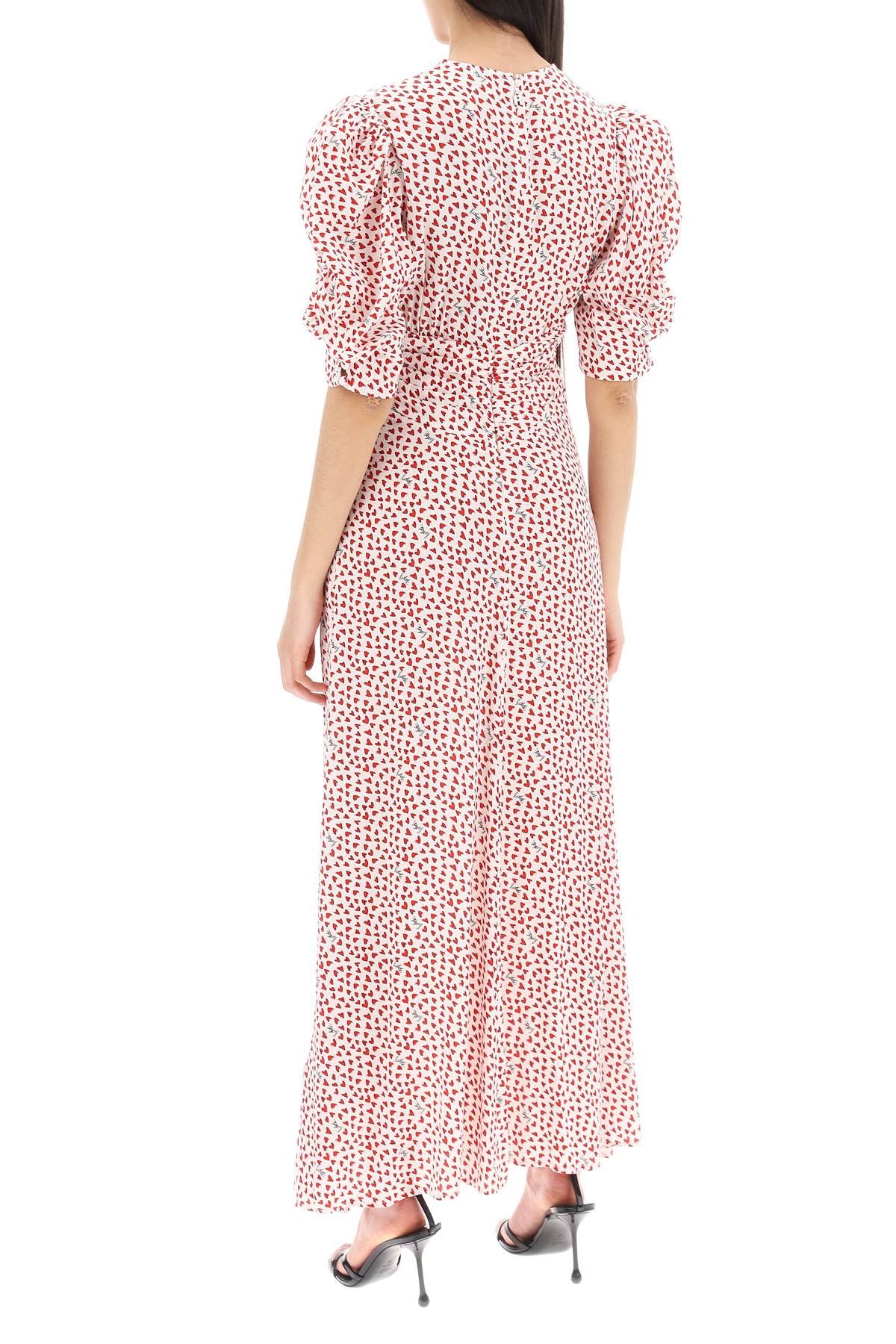 Rotate maxi dress with puffed sleeves-2