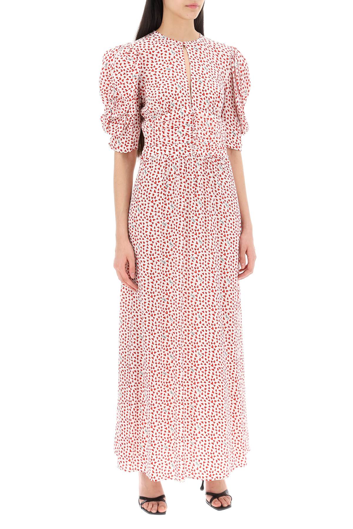 Rotate maxi dress with puffed sleeves-1