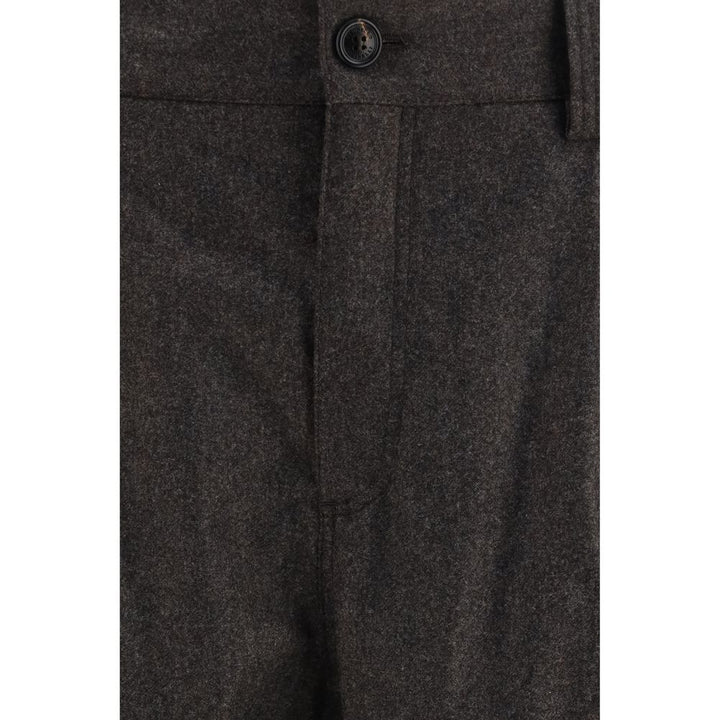 Brunello Cucinelli Brown Wool Oves Aries Cargo Pants