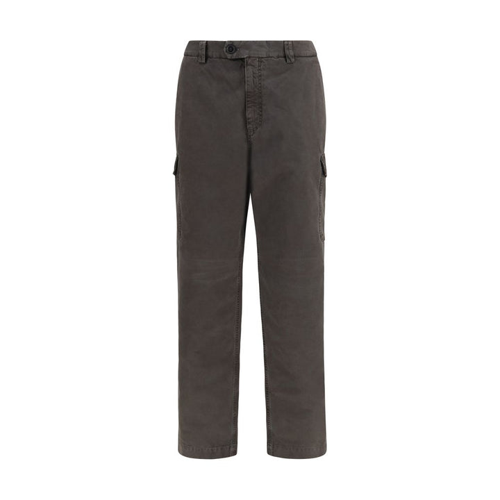 Brunello Cucinelli Brown Cotton Casual Pants