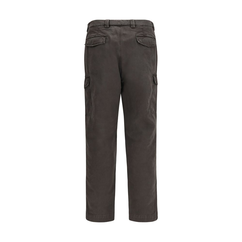 Brunello Cucinelli Brown Cotton Casual Pants