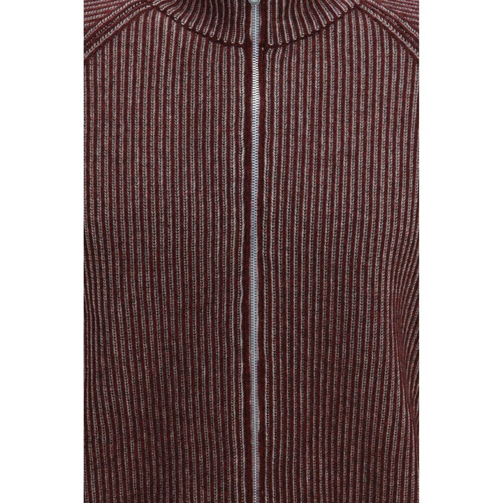 Brunello Cucinelli Bordeaux Cashmere Cardigan