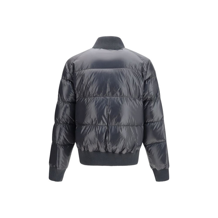 Moose Knuckles Gray Nylon Bomber