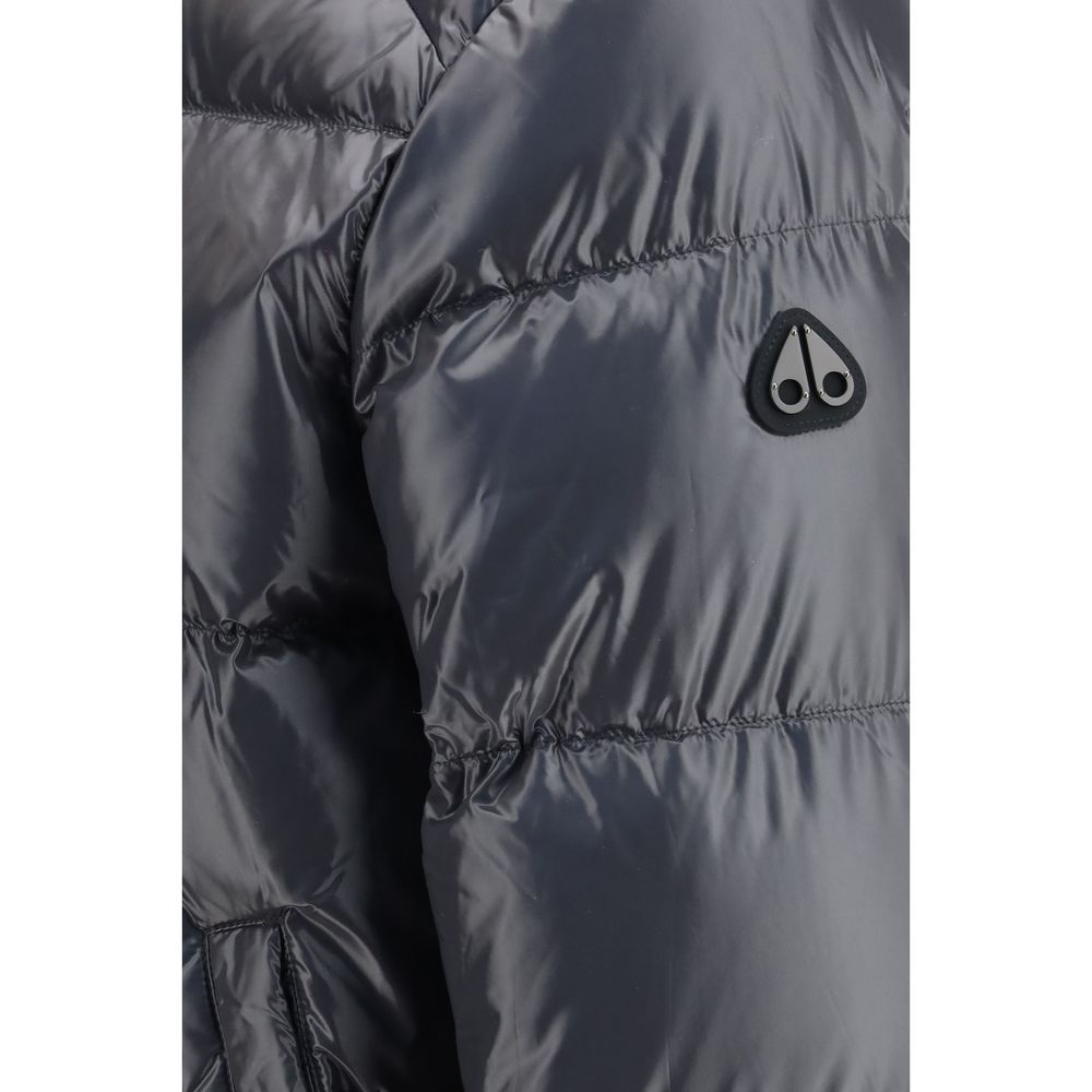 Moose Knuckles Gray Nylon Bomber