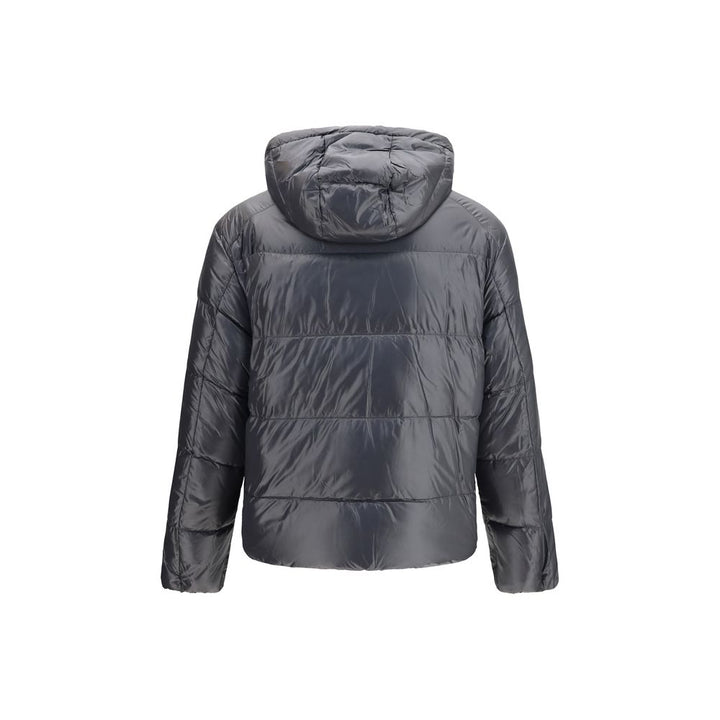 Moose Knuckles Gray Nylon Shell Jacket