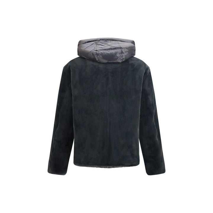 Moose Knuckles Gray Nylon Shell Jacket