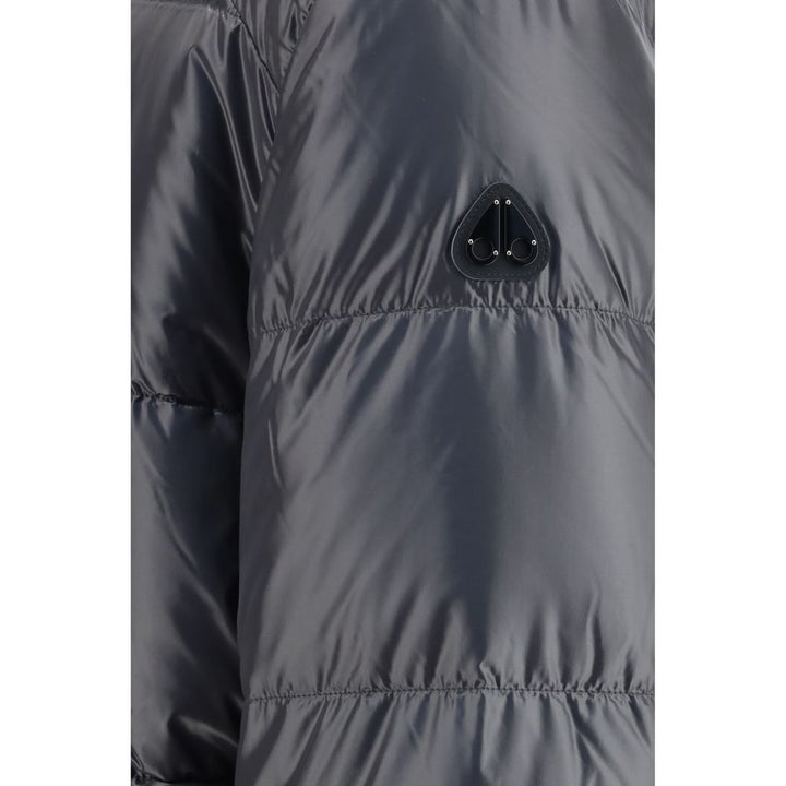 Moose Knuckles Gray Nylon Shell Jacket