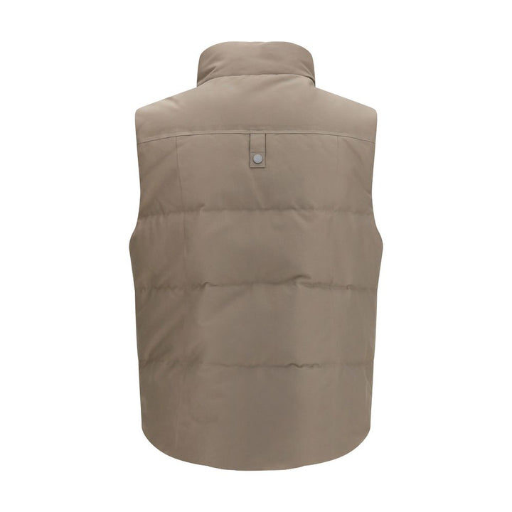 Moose Knuckles Beige Cotton Sleeveless Jacket