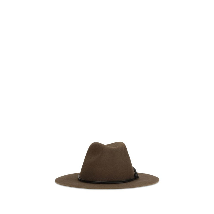 Brunello Cucinelli Brown Eco Fabric Fedora