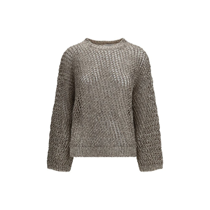 Brunello Cucinelli Beige Silk Sweatshirt