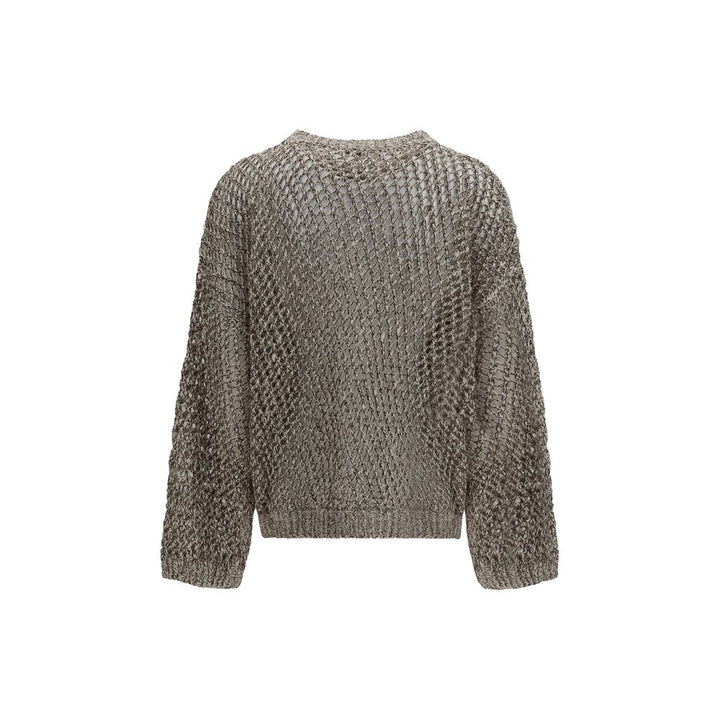 Brunello Cucinelli Beige Silk Sweatshirt