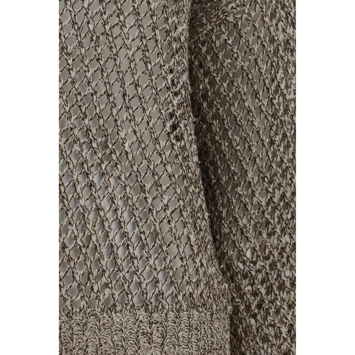 Brunello Cucinelli Beige Silk Sweatshirt