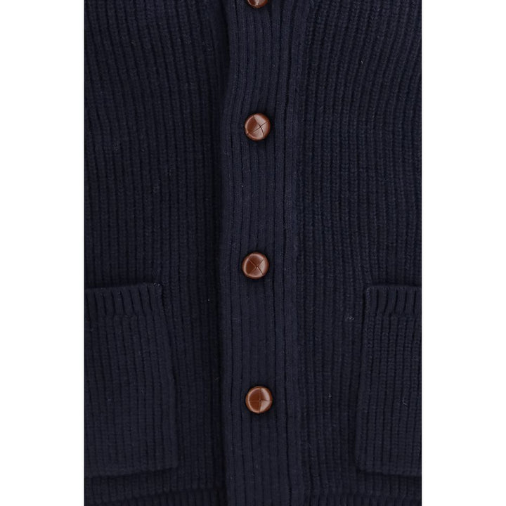 Barbour Blue Wool Oves Aries Cardigan