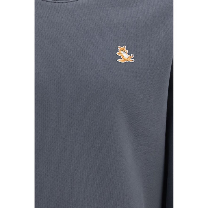 Maison Kitsuné Gray Organic Cotton Sweatshirt
