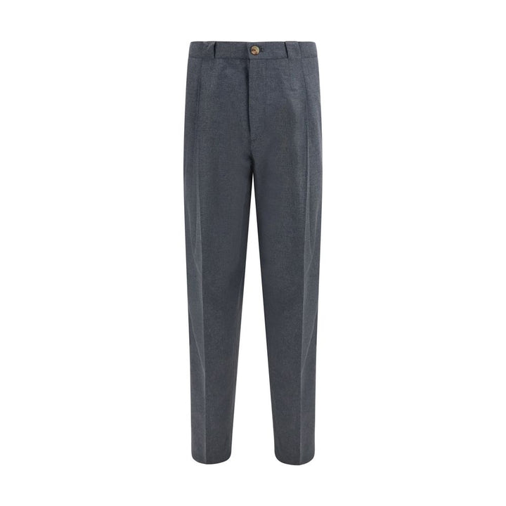 Brunello Cucinelli Gray Wool Oves Aries Dress Pants