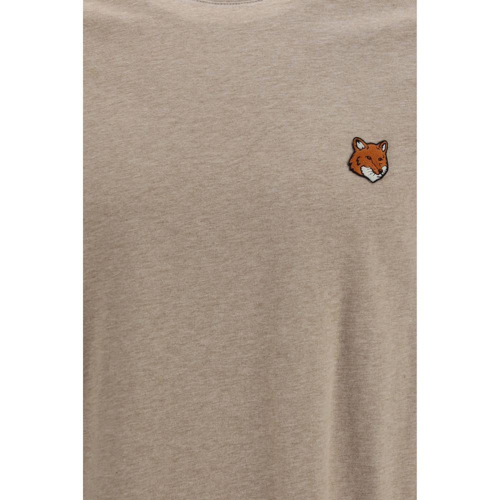 Maison Kitsuné Beige Cotton T-Shirt
