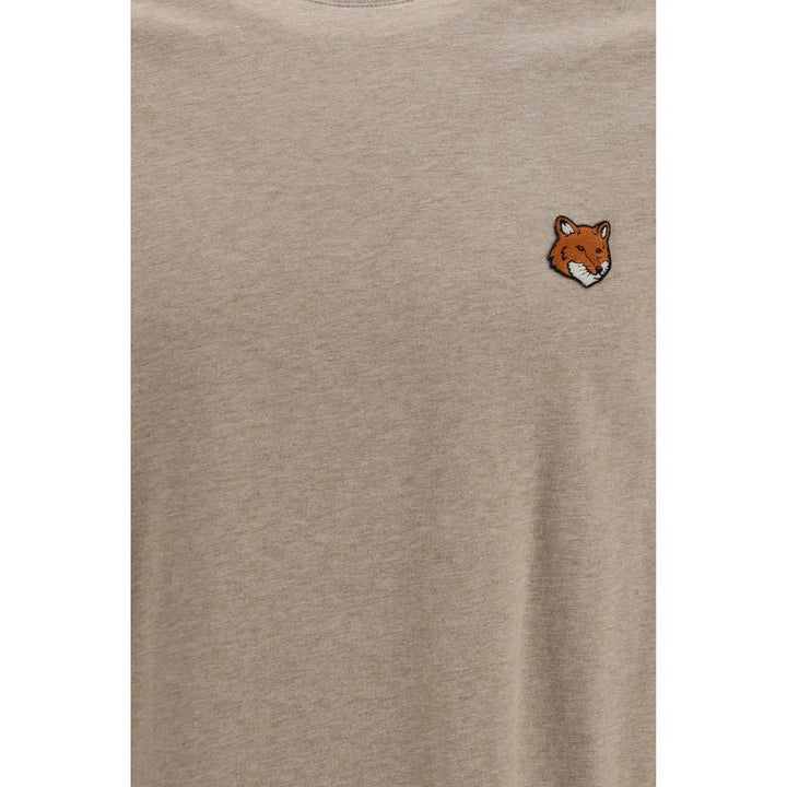 Maison Kitsuné Beige Cotton T-Shirt