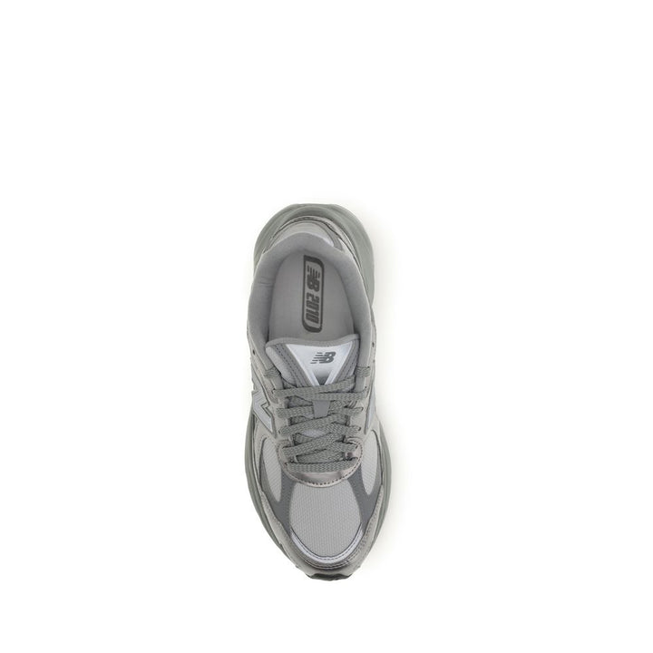 New Balance Gray Fabric Athletic Sneakers