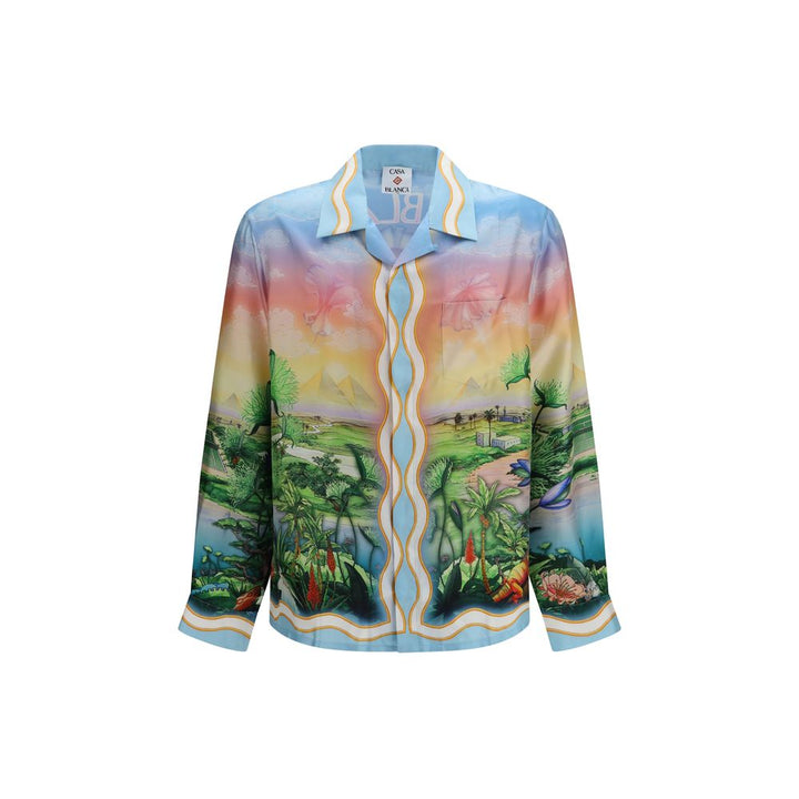 Casablanca Multicolor Silk Pattern Shirt