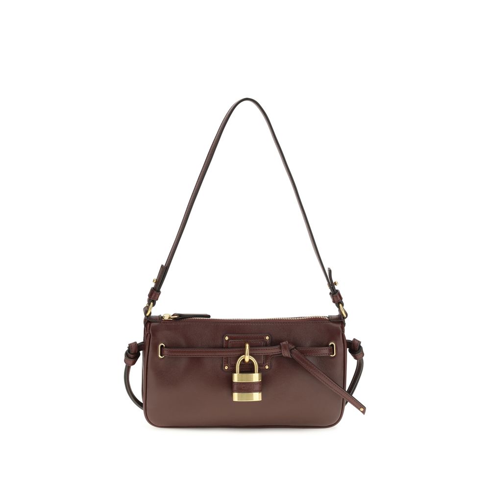 Chloé Bordeaux Calf Leather Bos Taurus Shoulder Bag