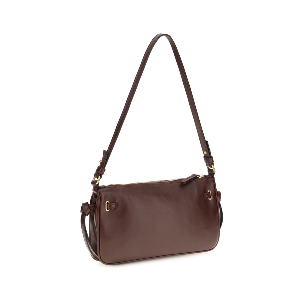 Chloé Bordeaux Calf Leather Bos Taurus Shoulder Bag