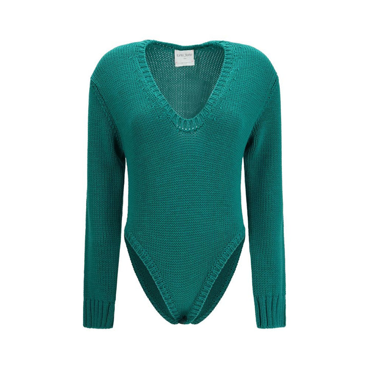 Forte_Forte Bicolor Wool Oves Aries Bodysuit
