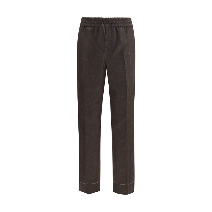 Brioni Brown Wool Oves Aries Casual Pants