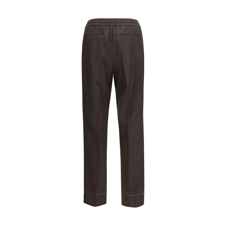Brioni Brown Wool Oves Aries Casual Pants