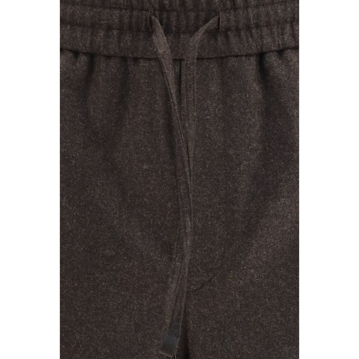 Brioni Brown Wool Oves Aries Casual Pants