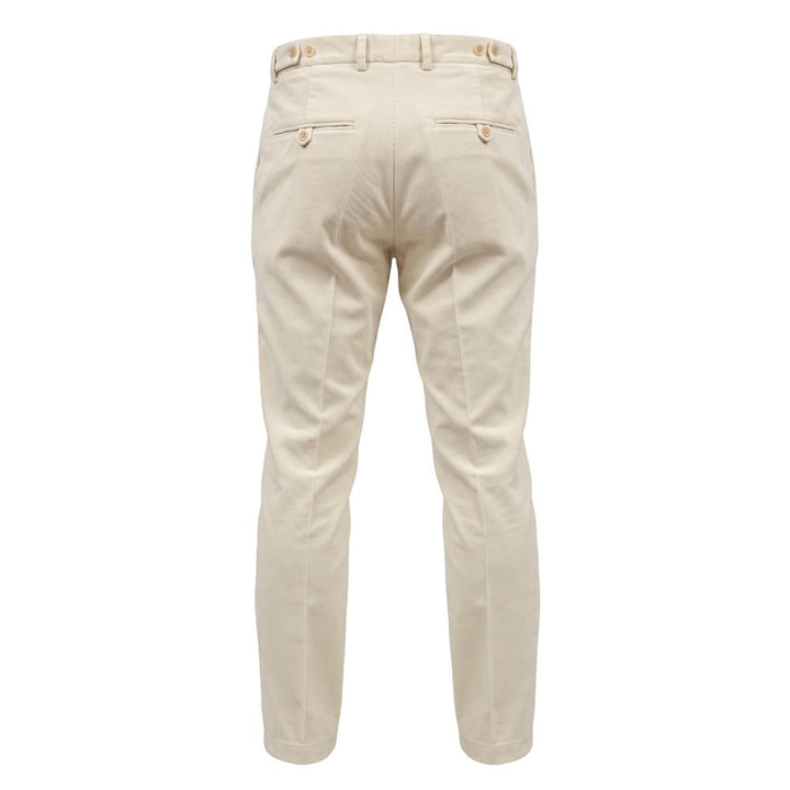 Roberto Pepe Luxury White Nylon Men's Pants