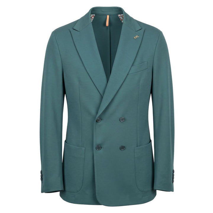 Roberto Pepe Luxury Green Viscose Men Jacket