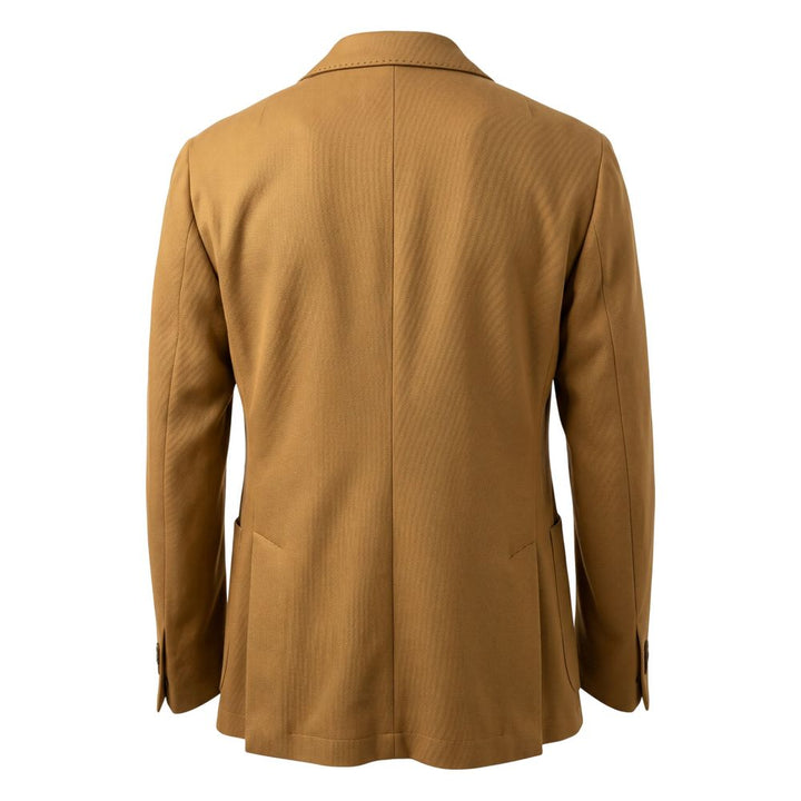 Roberto Pepe Luxury Brown Acetate Men Jacket
