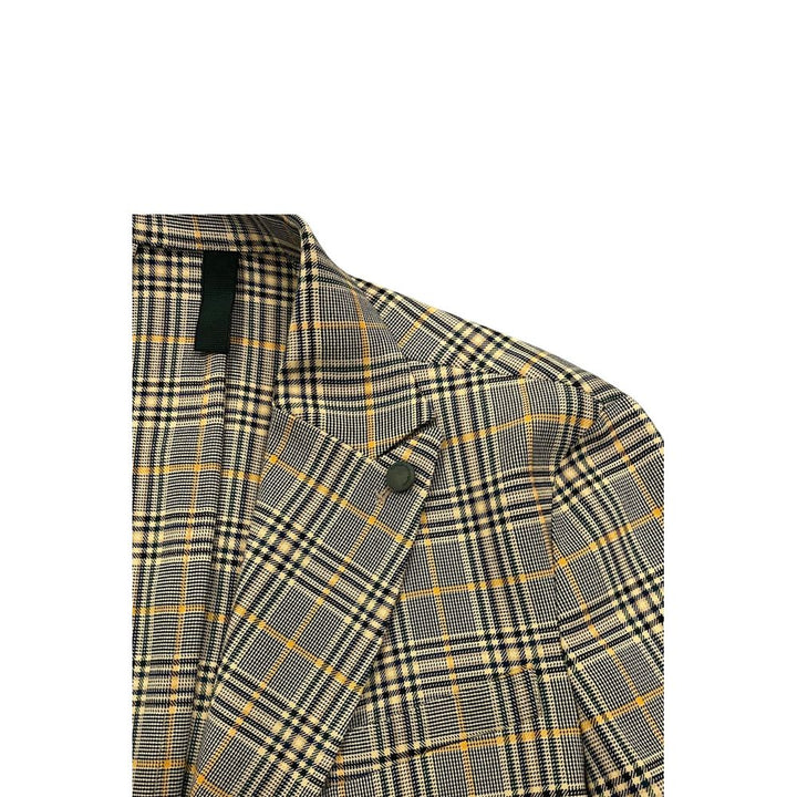 Roberto Pepe Luxury Yellow Wool Men Jacket
