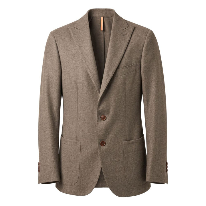 Roberto Pepe Luxury Grey Wool Men Jacket