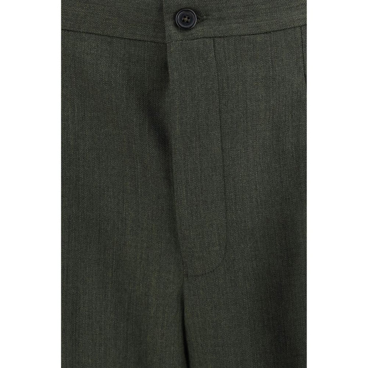 Laneus Bicolor Wool Oves Aries Casual Pants