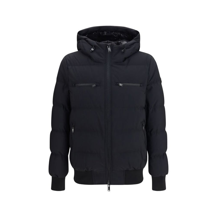 Moose Knuckles Black Nylon Full-Length Jacket