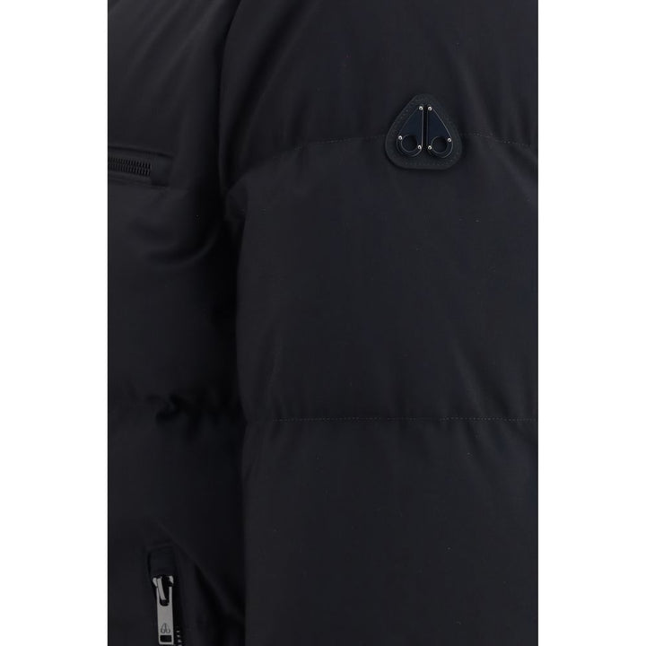 Moose Knuckles Black Nylon Full-Length Jacket