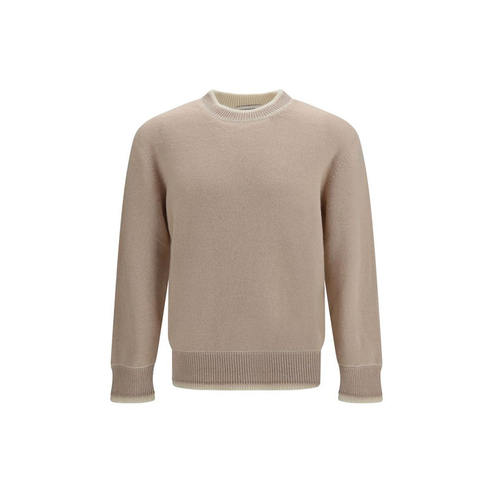 Laneus Beige Wool Oves Aries Sweatshirt